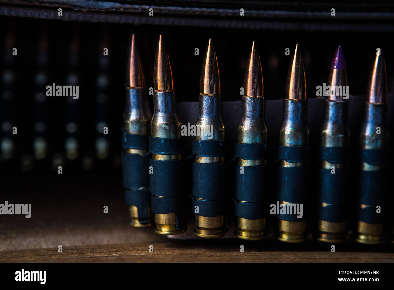7 62x 51 Mm Nato Ammo Lay In An Ammo Can During Weapons And