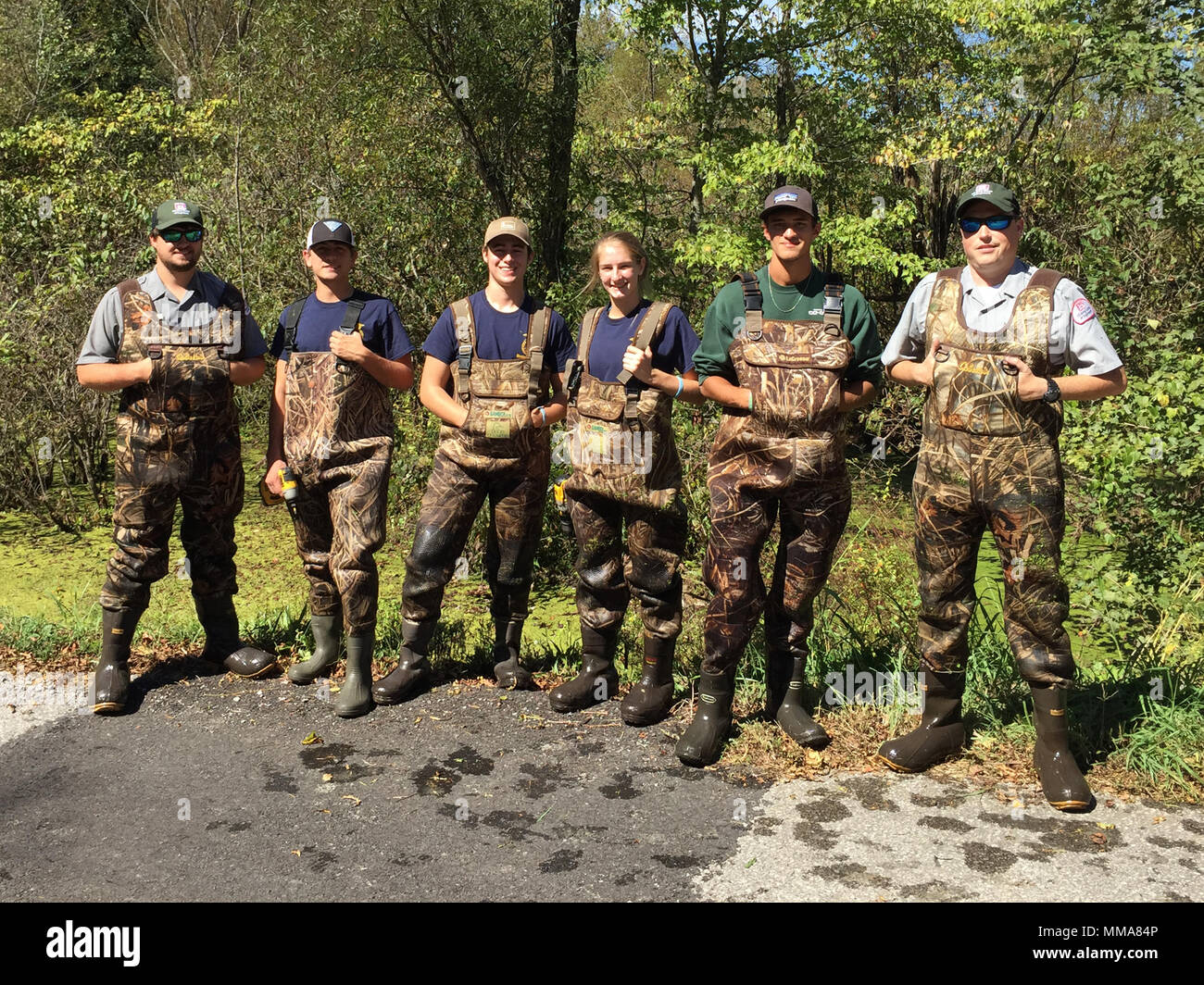 Students from Montgomery Center High School's Agriculture Academy pose ...