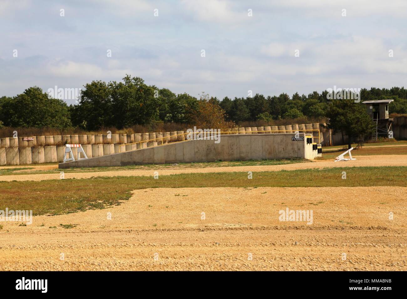 Troop Ramp A concrete ramp that was worked on as part of a troop project is shown ...