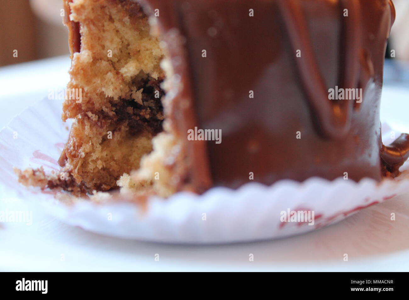 Shortbread cake with chocolate Stock Photo