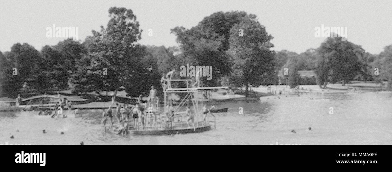 The Pool at A. W. Stanley Park. New Britain. 1950 Stock Photo Alamy