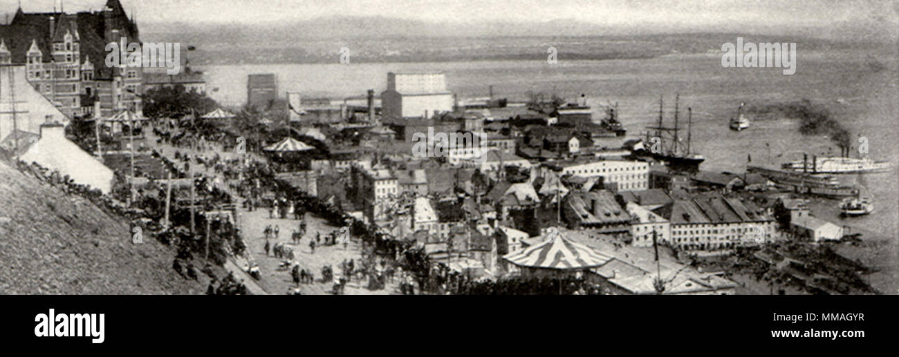 Dufferin Terrace. Quebec. 1920 Stock Photo Alamy