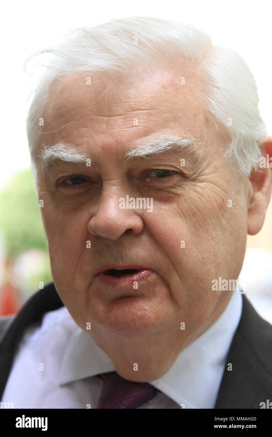 Norman Lamont Lord of Lerwick photographed in Westminster 9th May 2018. British politicians. MPS. Famous politicians. Stock Photo
