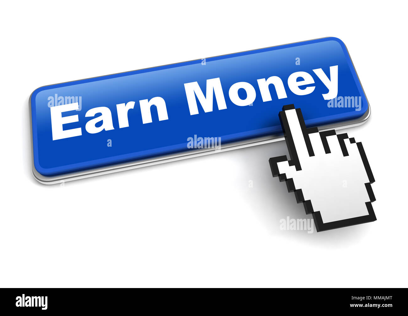 earn money concept 3d illustration isolated Stock Photo