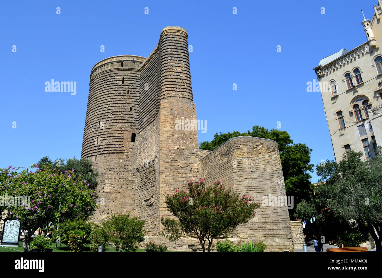 Maiden tower in Baku, Azerbaijan Stock Photo
