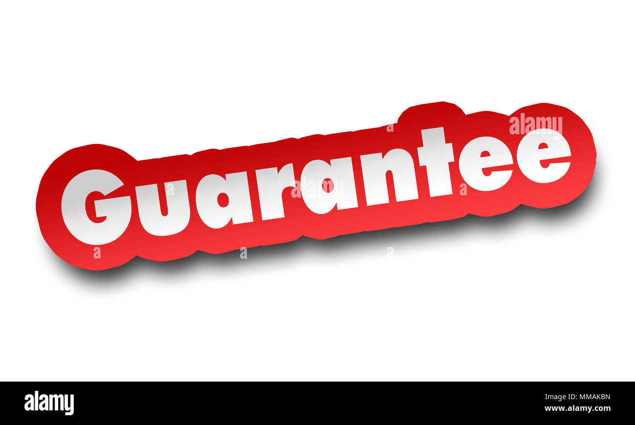 guarantee concept 3d illustration isolated Stock Photo