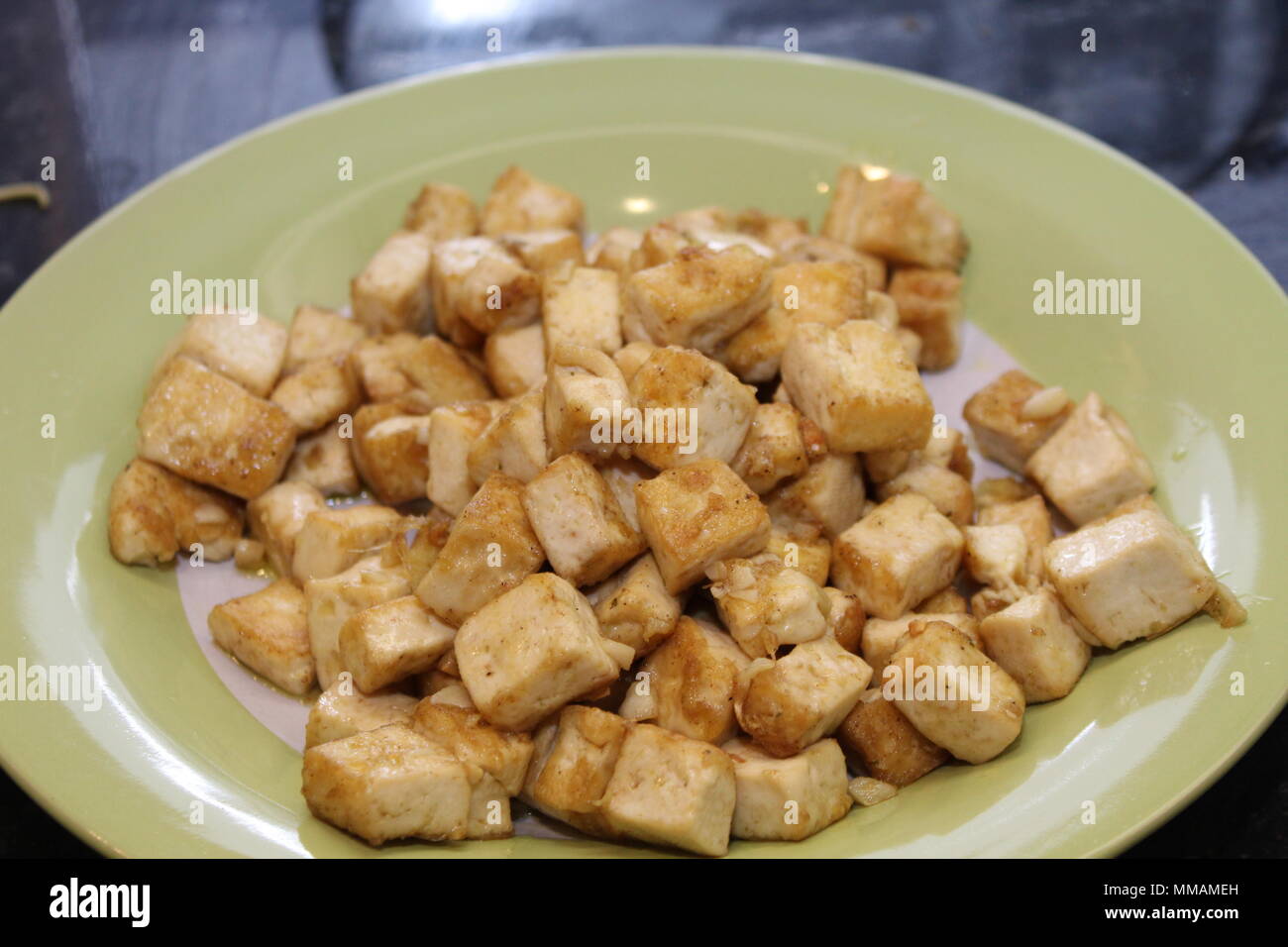 Tasty tofu stir fry Stock Photo Alamy