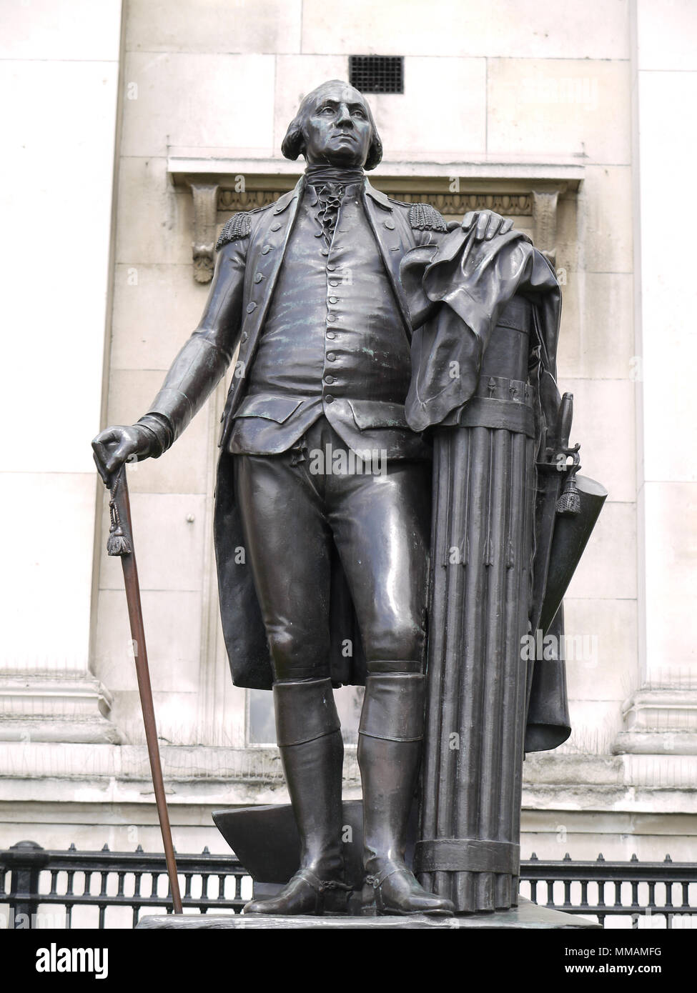 Washington statue in Trafalgar Square Stock Photo Alamy