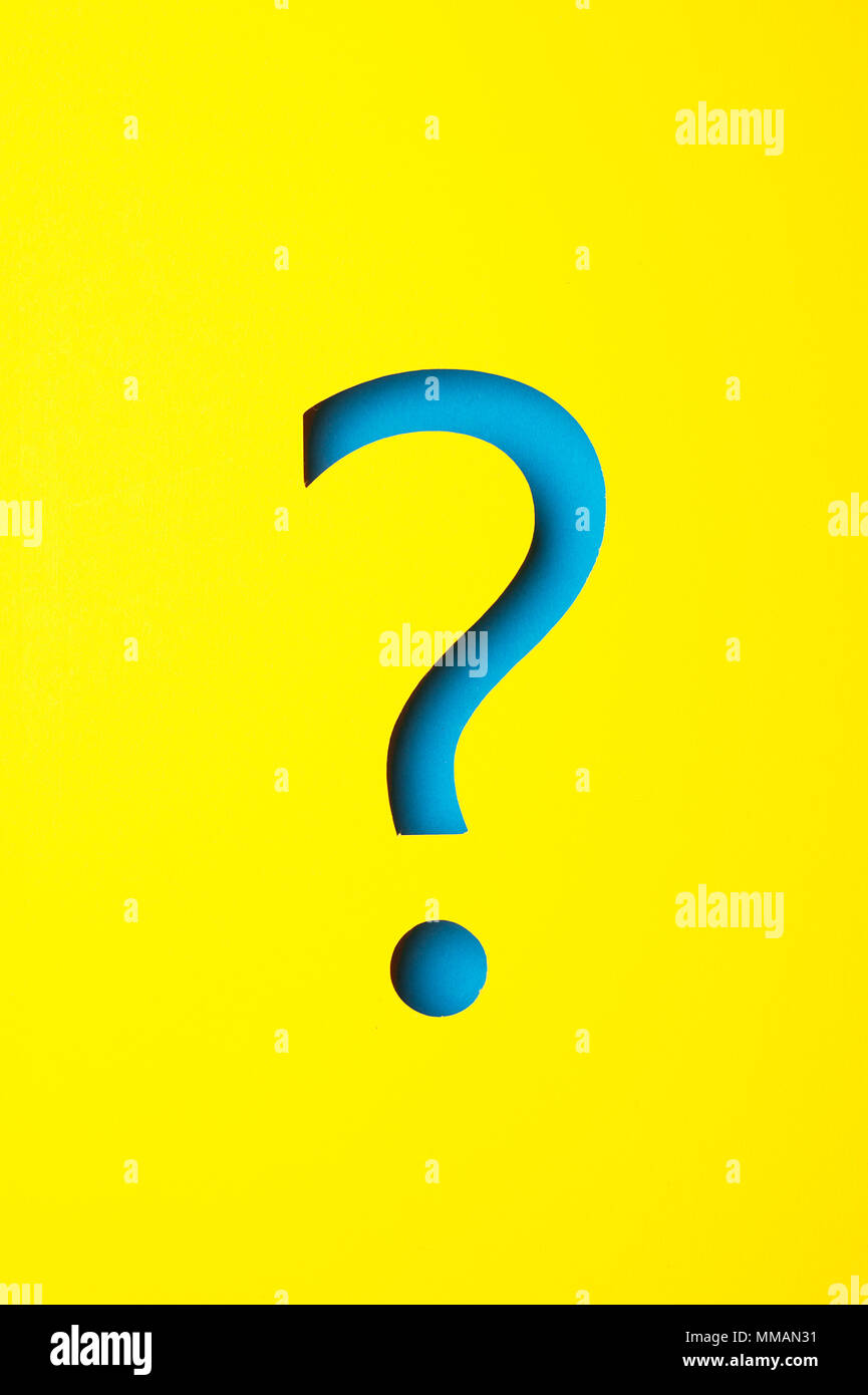 Question mark made of paper Stock Photo - Alamy