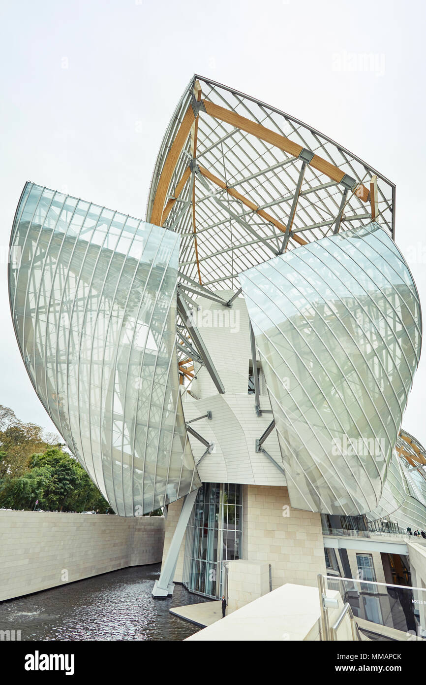 Louis Vuitton Foundation in Paris - France Stock Photo