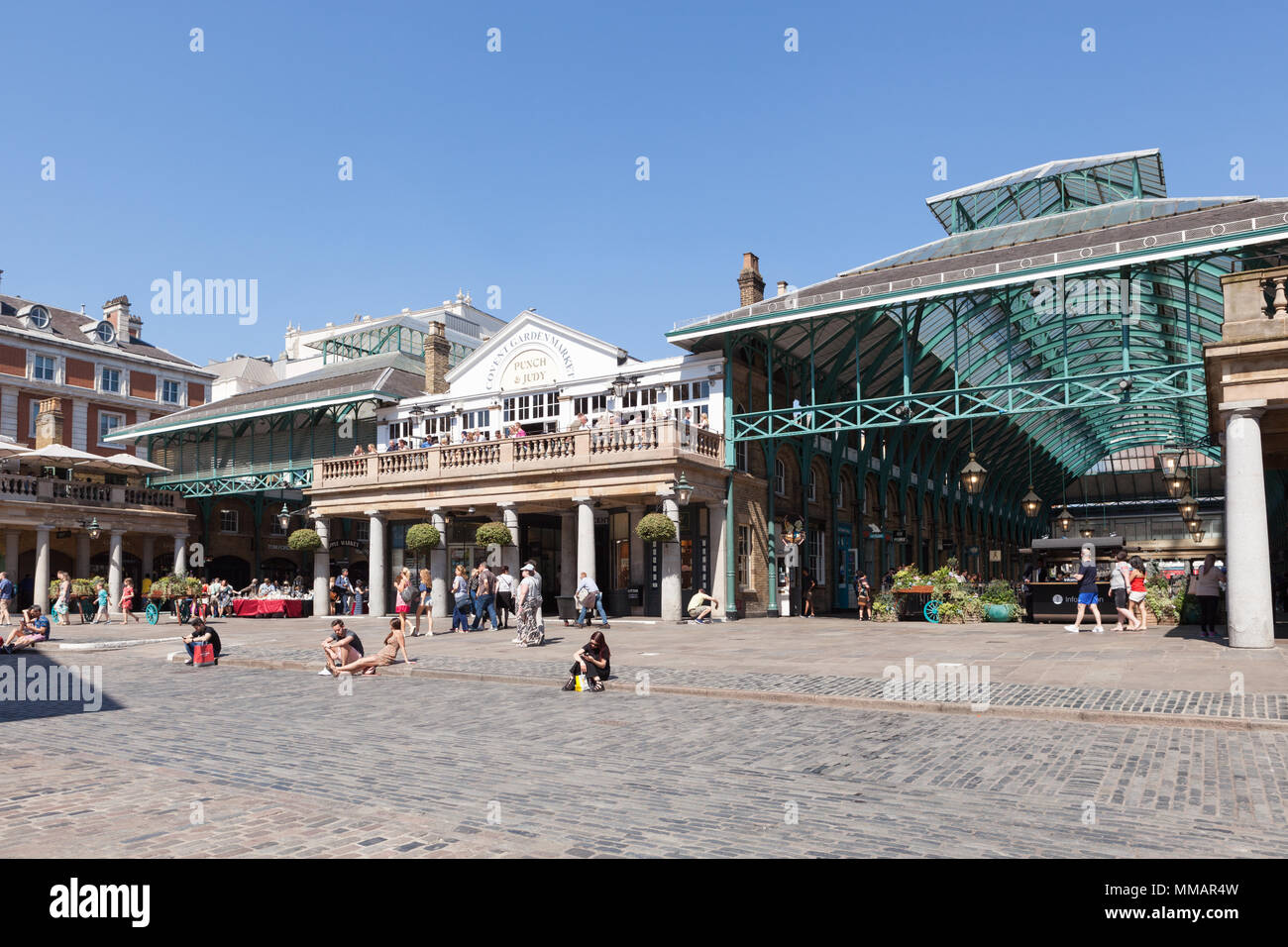 Famous covered markets in Covent Garden. Stock Photo