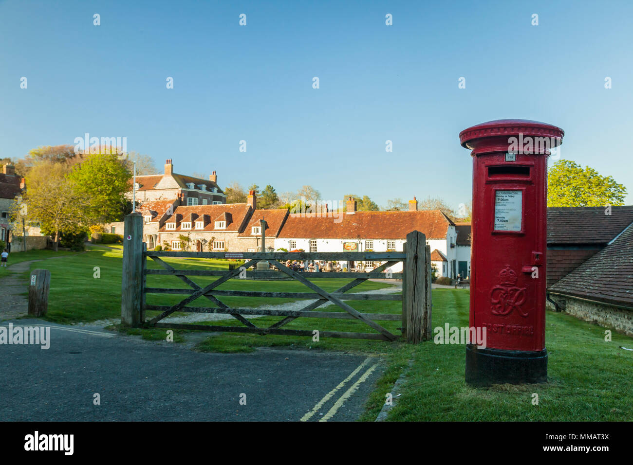 Spring afternoon in East Dean village, East Sussex. Stock Photo