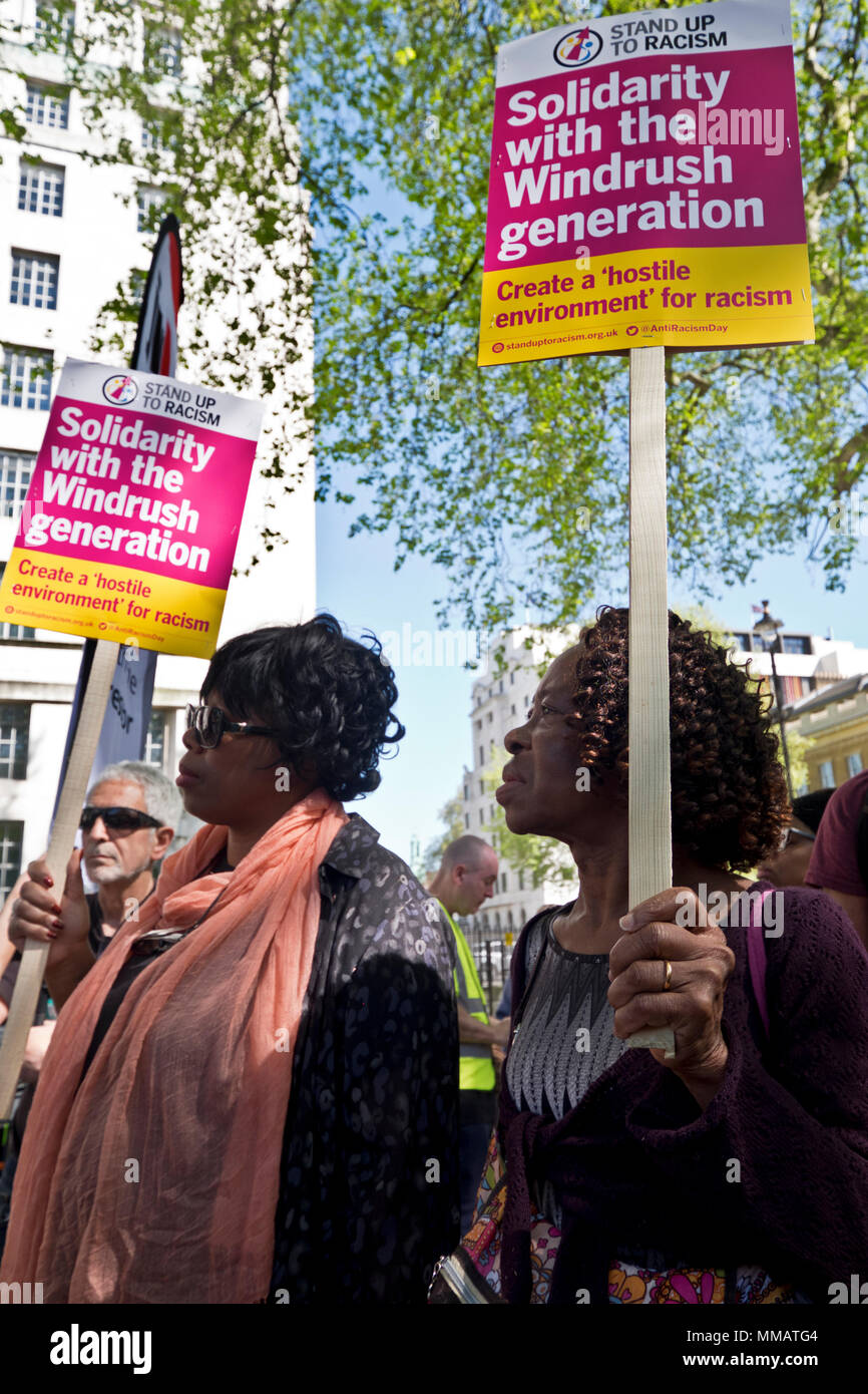 March in Solidarity with the Windrush deportations Stock Photo