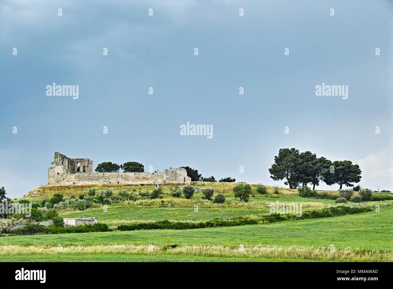 Medieval castle, Gravina in Puglia. Castello Svevo di Gravina Stock Photo