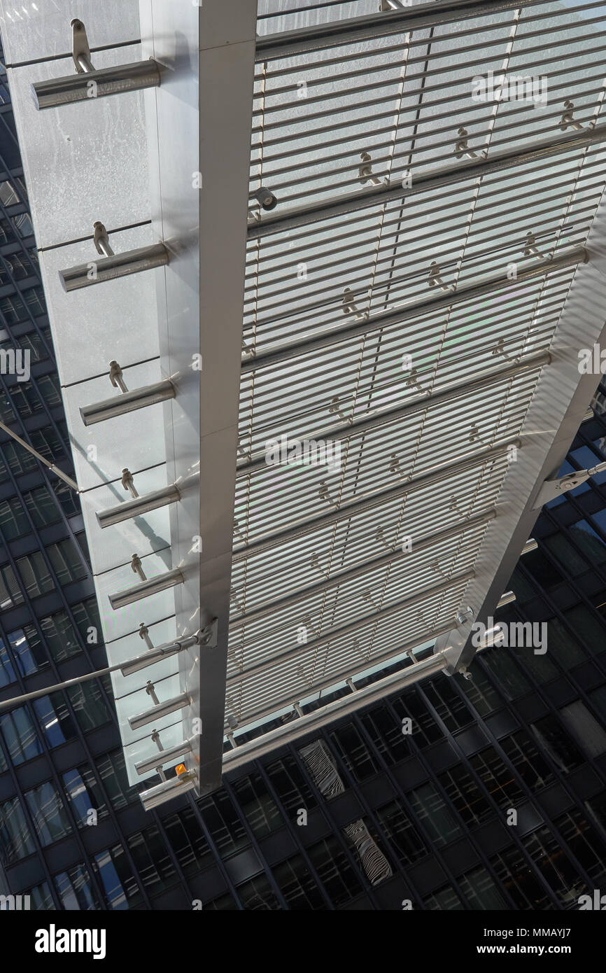 Looking up at Architectural Detail Stock Photo