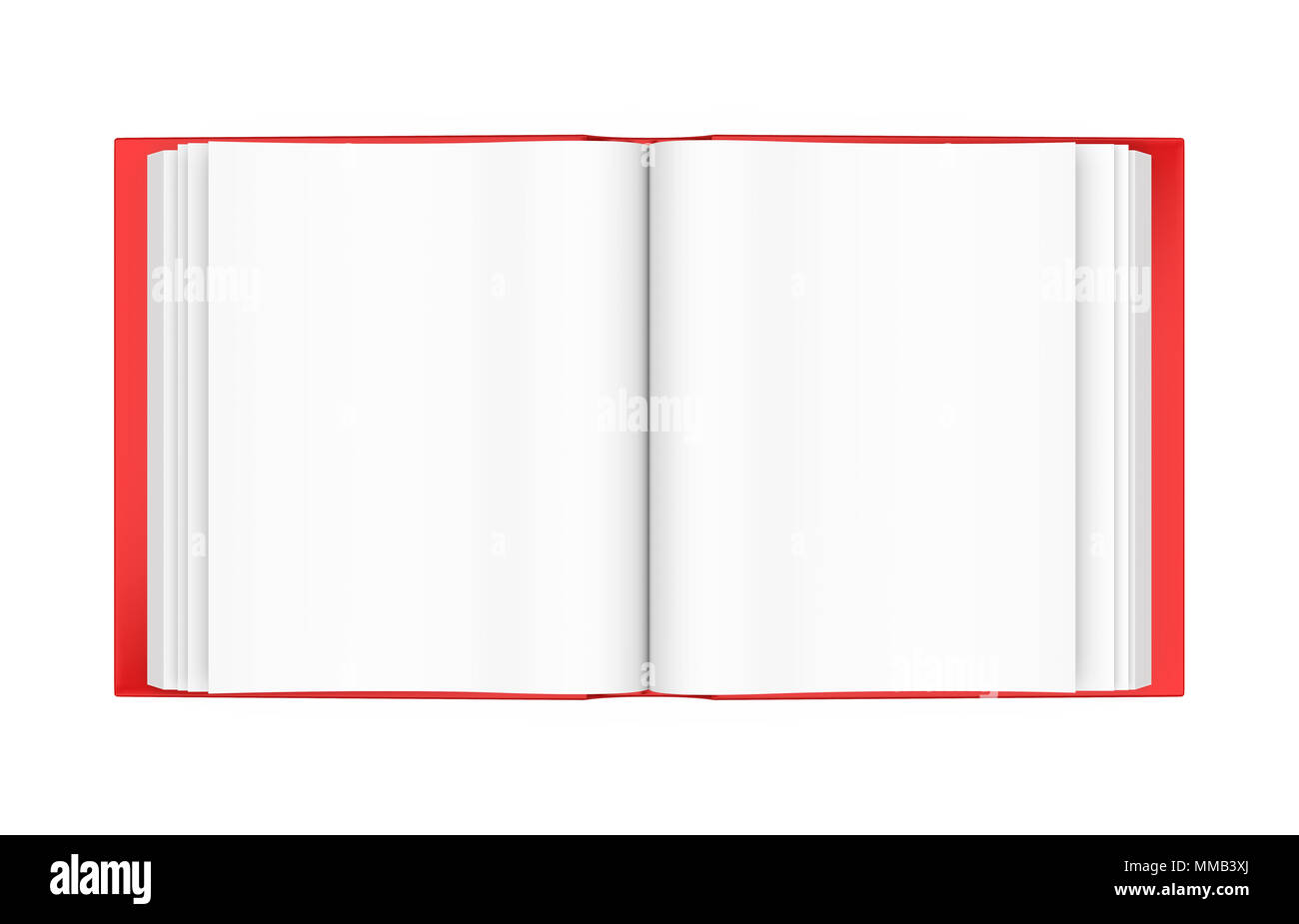 Open Blank Book Isolated Stock Photo