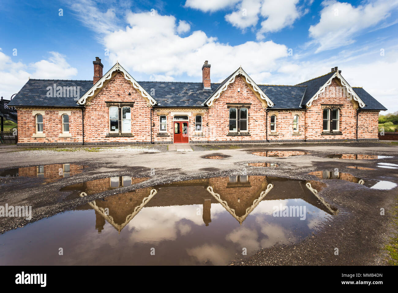 Railway station Swanwick junction Derbyshire UK Stock Photo Alamy