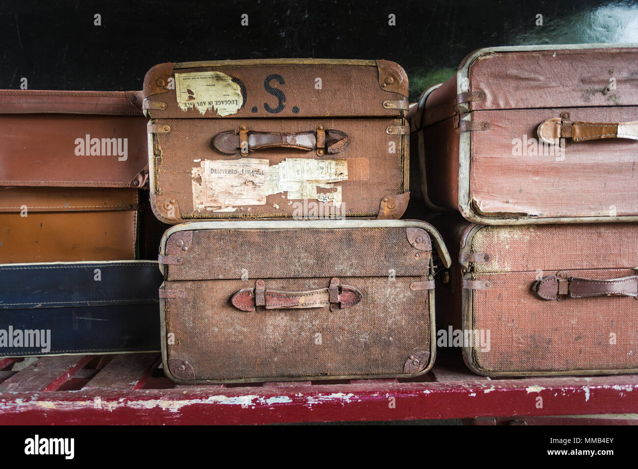 old fashioned luggage