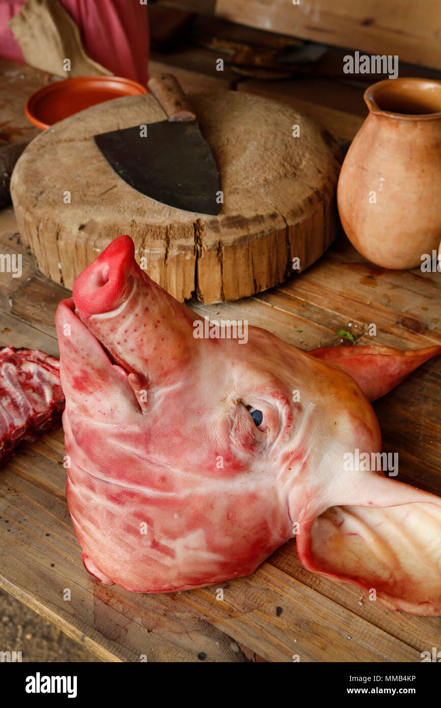 Pig's head Stock Photo