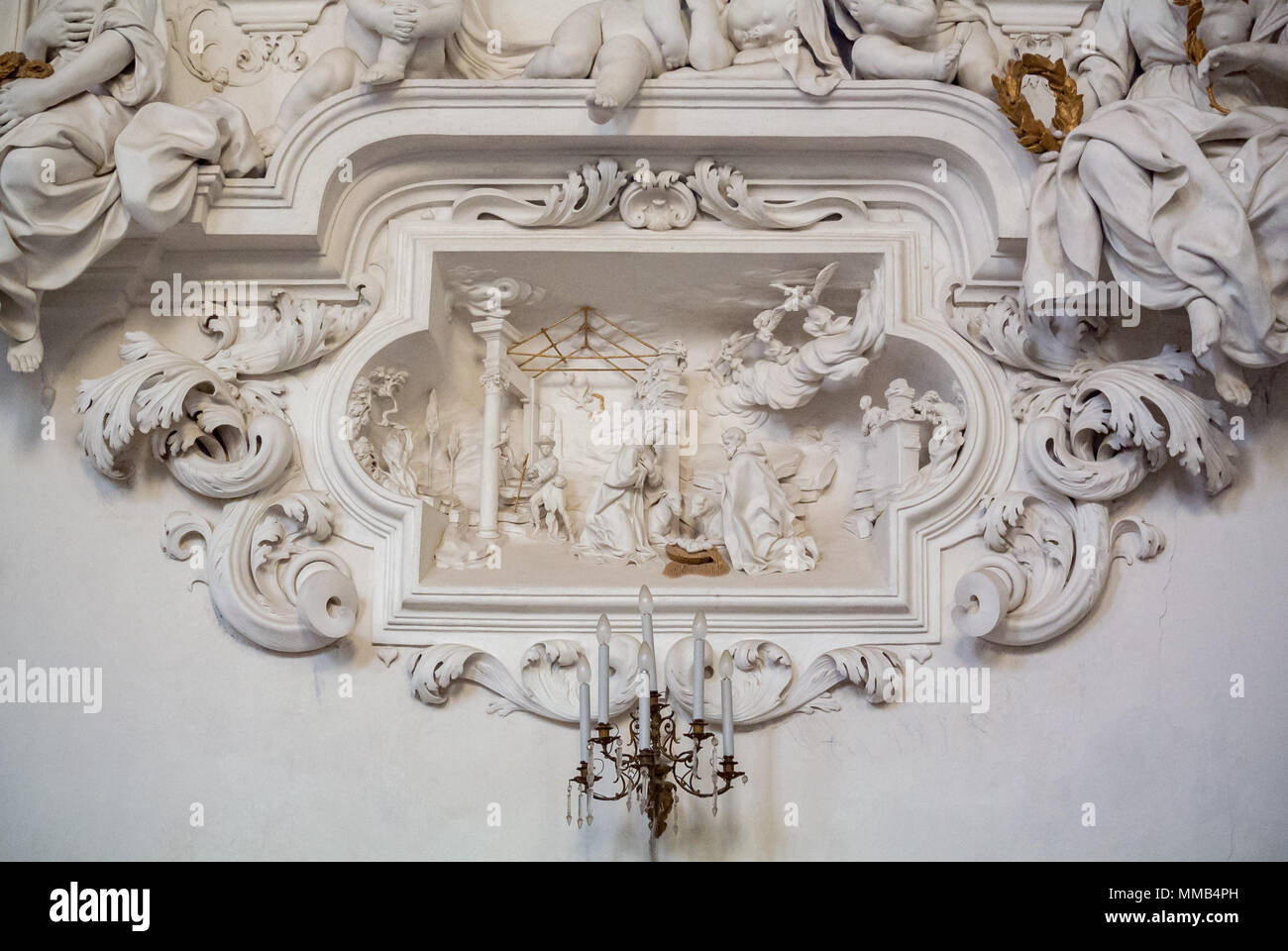 Oratorio del Rosario di Santa cita, Palermo, Sicily, Italy Stock Photo