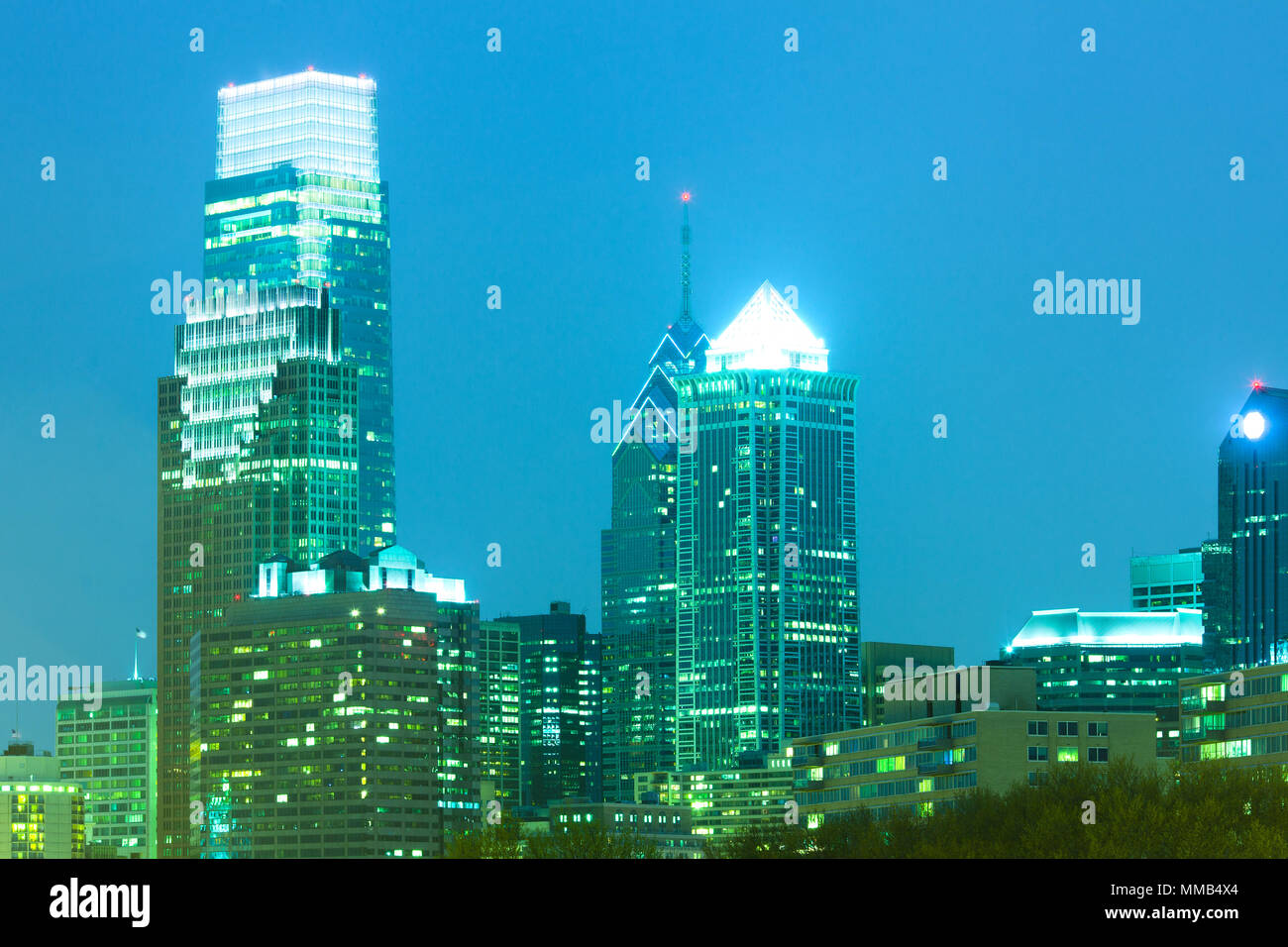 Downtown skyline of Philadelphia, Pennsylvania, USA Stock Photo Alamy