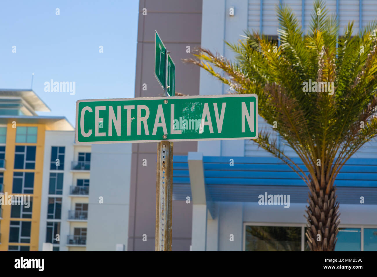 Central Arts District of St Petersburg FLorida in the United States Stock Photo