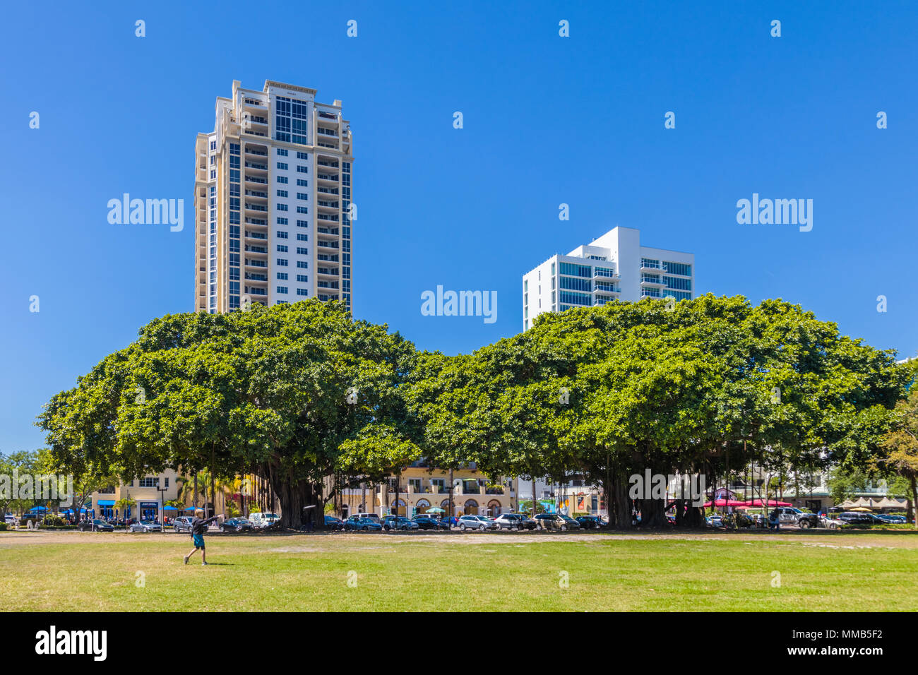 Modern building in St Petersburg FLorida in the United States Stock Photo