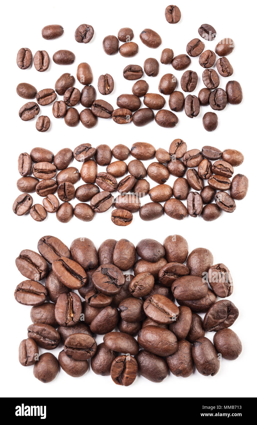 Coffee beans on white background Stock Photo - Alamy