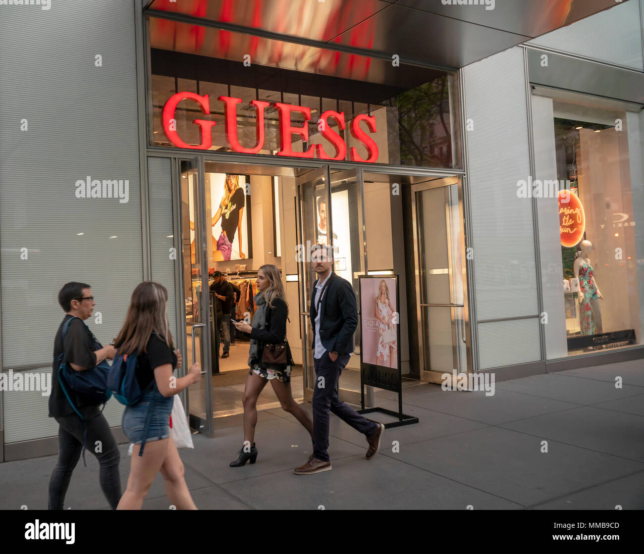 Guess store on Fifth Avenue in Midtown Manhattan in New York on Tuesday,  May 8, 2018. (Â© Richard B. Levine Stock Photo - Alamy