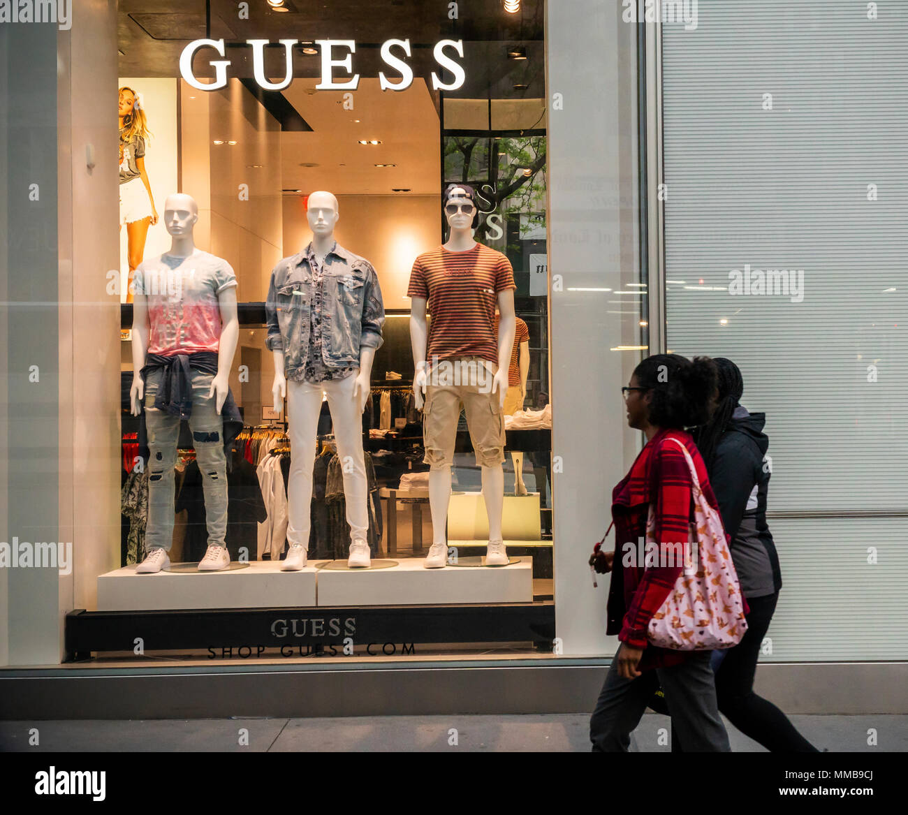 Guess store on Fifth Avenue in Midtown Manhattan in New York on Tuesday,  May 8, 2018. (Â© Richard B. Levine Stock Photo - Alamy