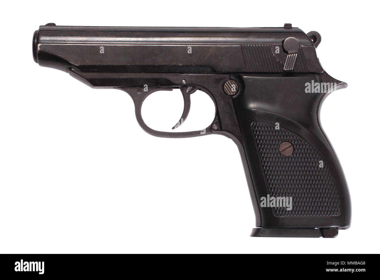 hand gun isolated on white background Stock Photo - Alamy