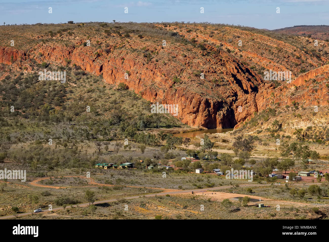 Aerial view of the West MacDonnell Ranges Stock Photo - Alamy