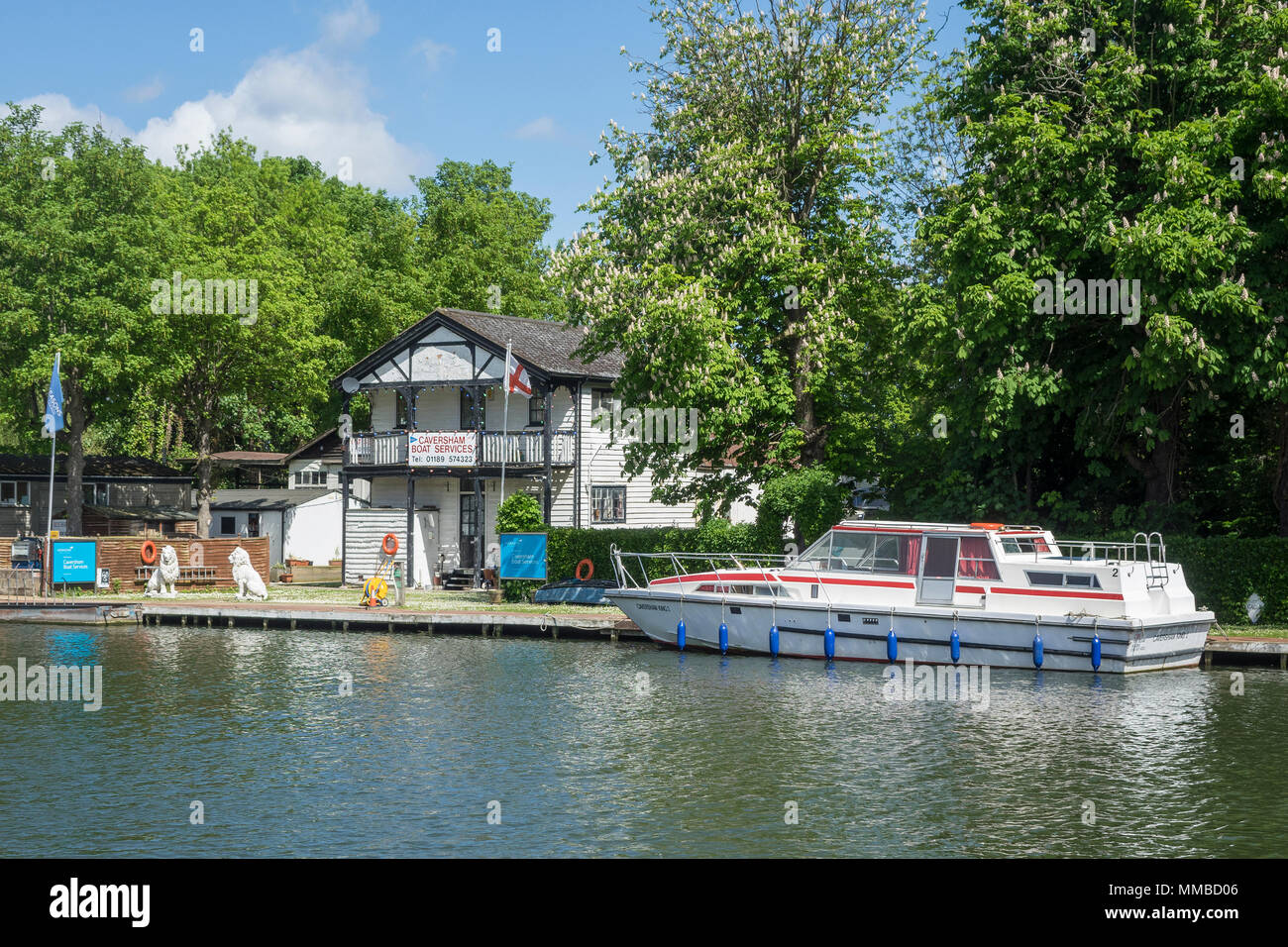 England, Berkshire, Reading, river Thames, Caversham Boat services Stock Photo
