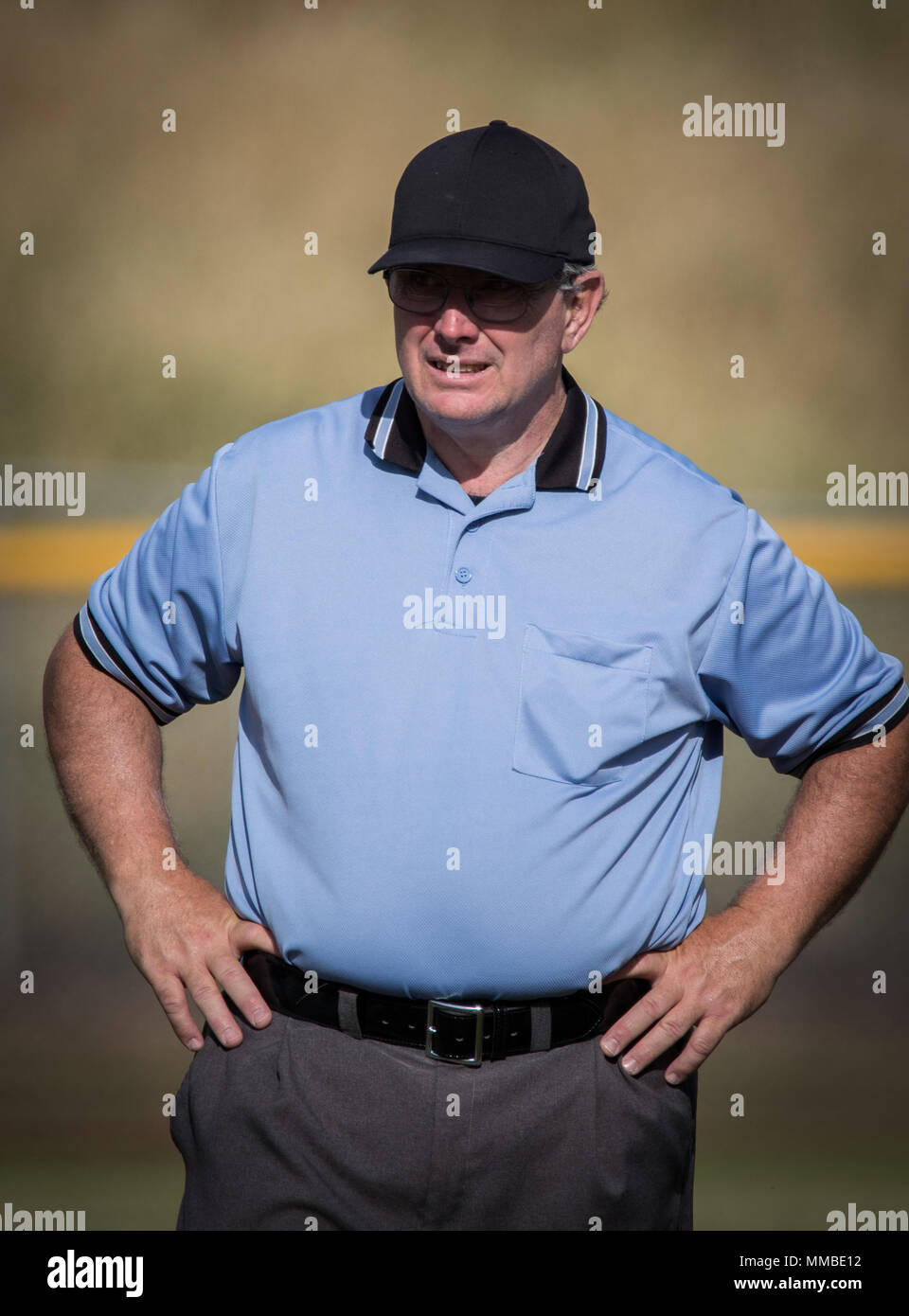 Baseball Umpire and referees at a baseball game in Redding, California