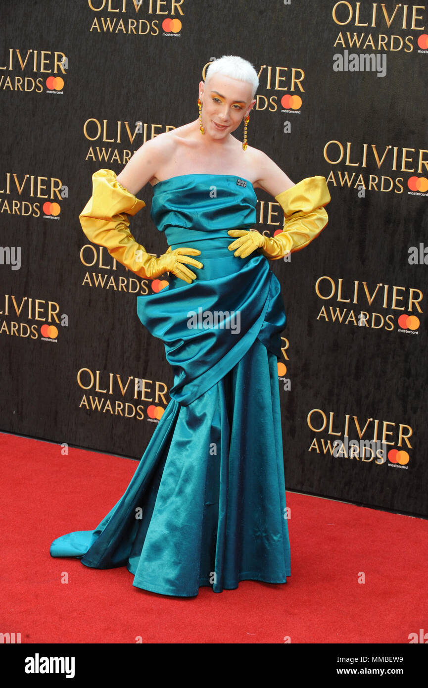 2018 Olivier Awards with Mastercard, held at the Royal Albert Hall in London.  Featuring: Jamie Campbell Where: London, United Kingdom When: 08 Apr 2018 Credit: WENN.com Stock Photo