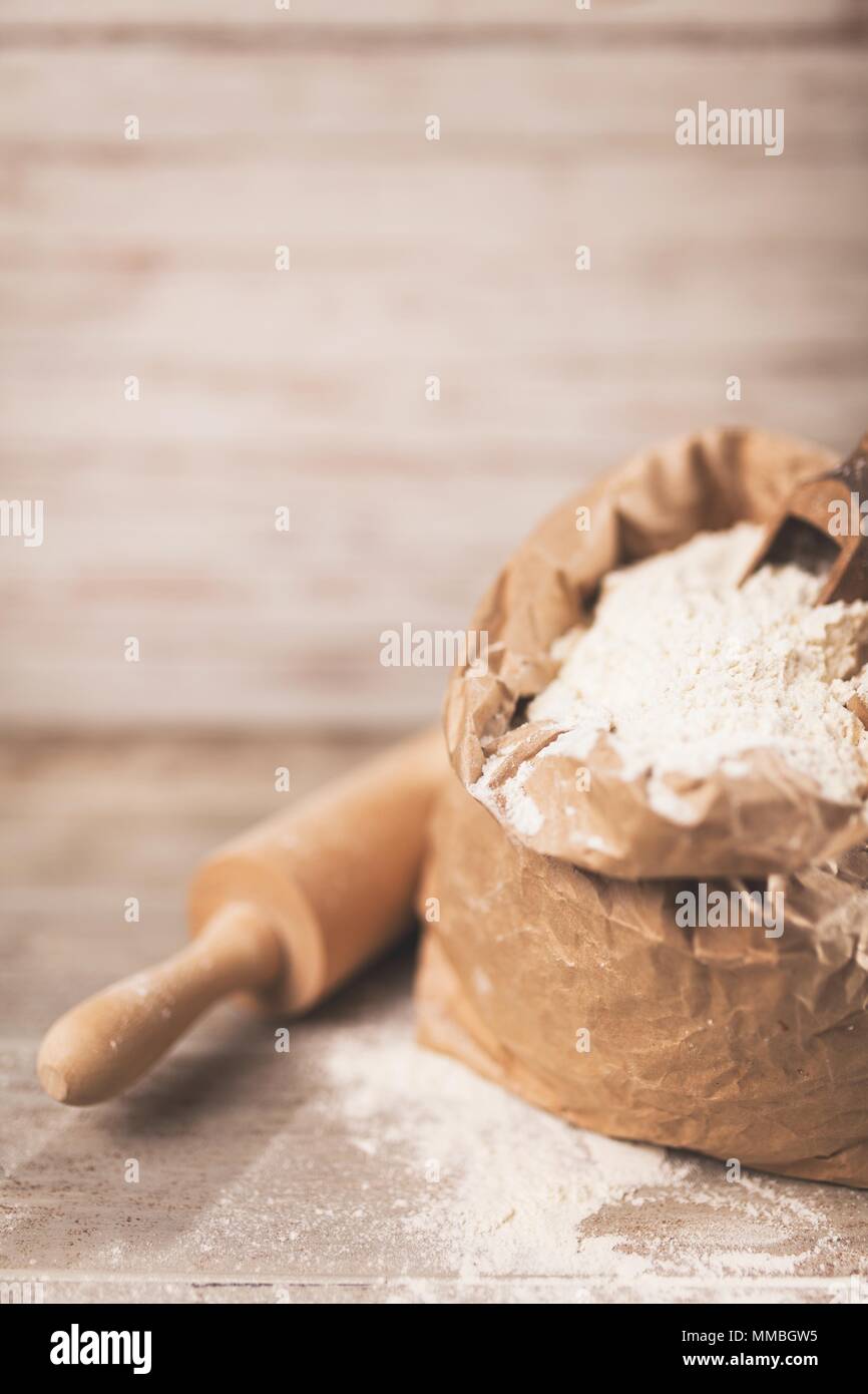 Bag of flour Stock Photo Alamy
