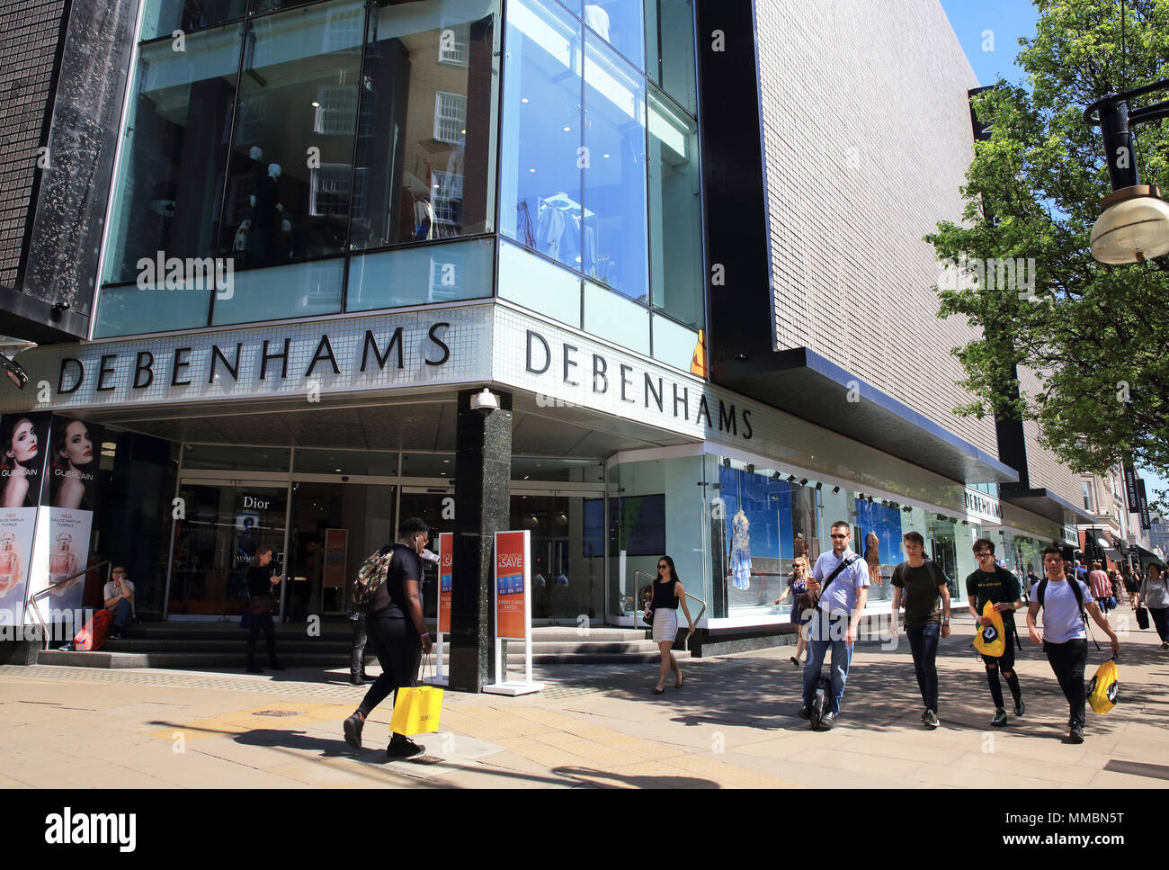 Debenhams department store on Oxford Street, in London's West End