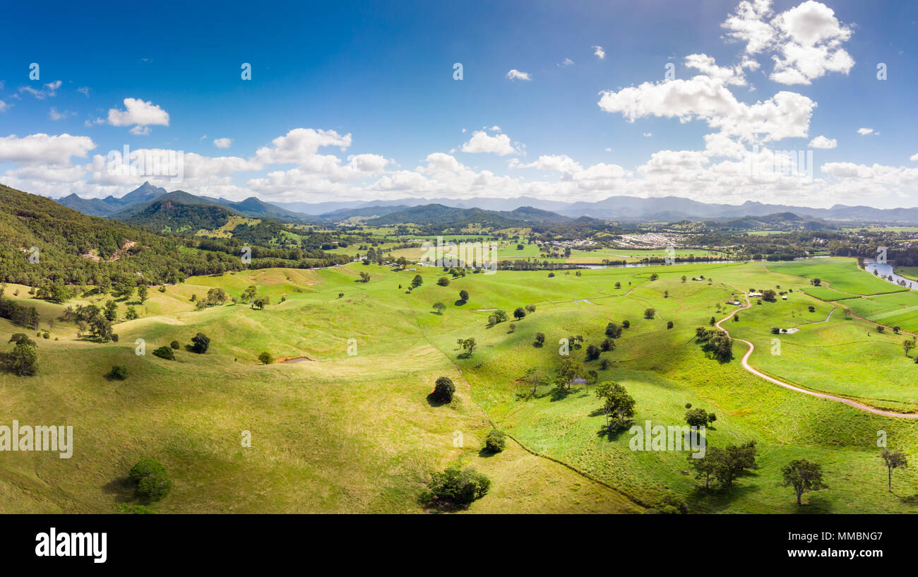 Aerial View of Murwillumbah Stock Photo Alamy