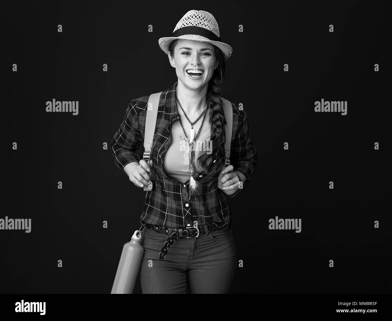 Hike hiking hiker Black and White Stock Photos & Images - Alamy