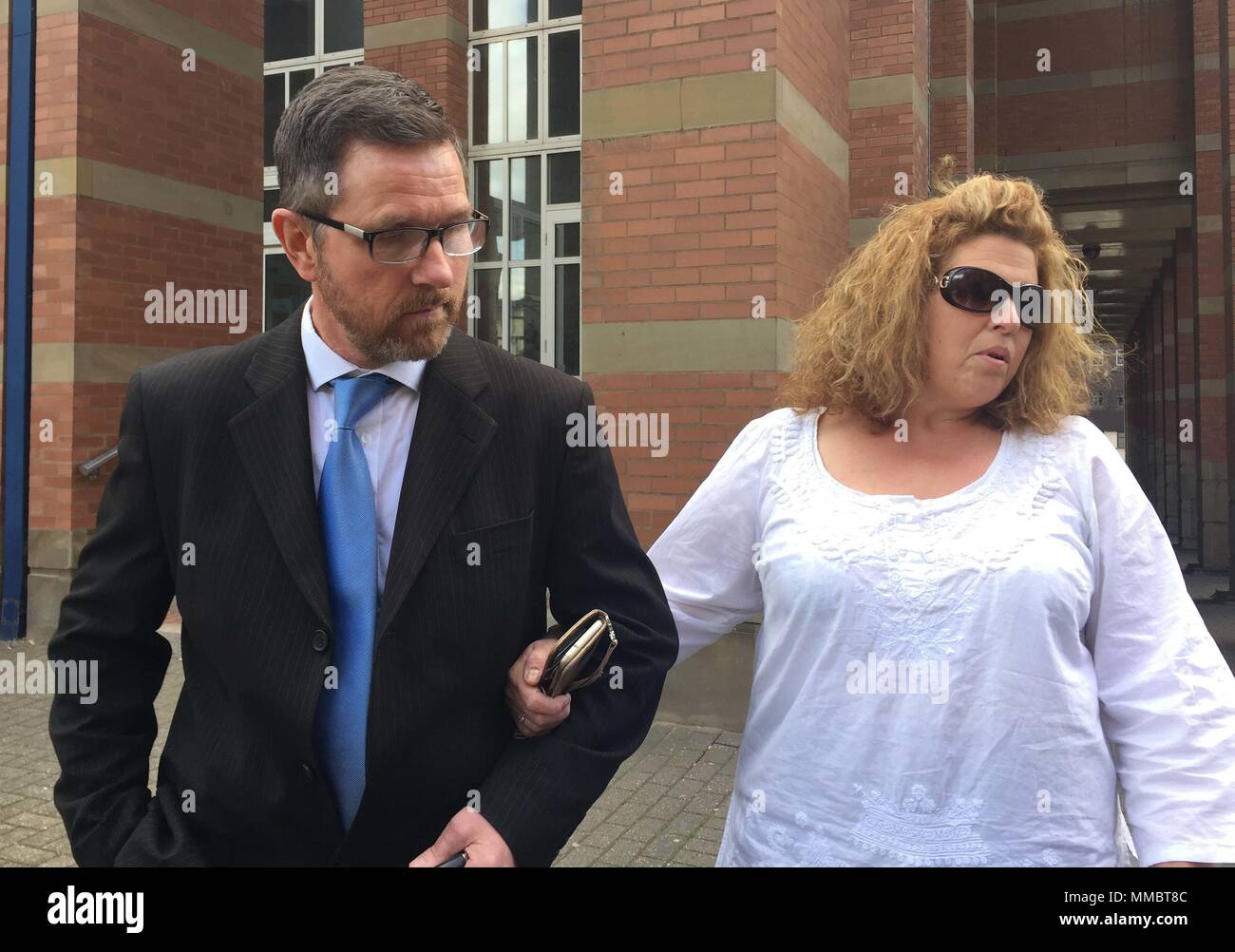 Neil Sheppard, with his wife Jo, outside Stafford Crown Court on ...