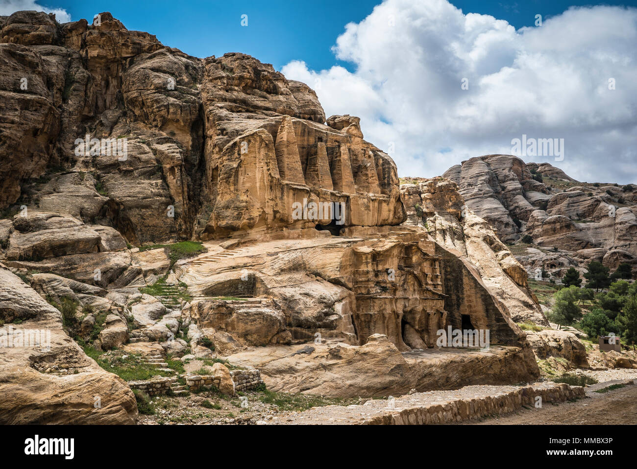 Petra Jordan Mountains view Stock Photo - Alamy