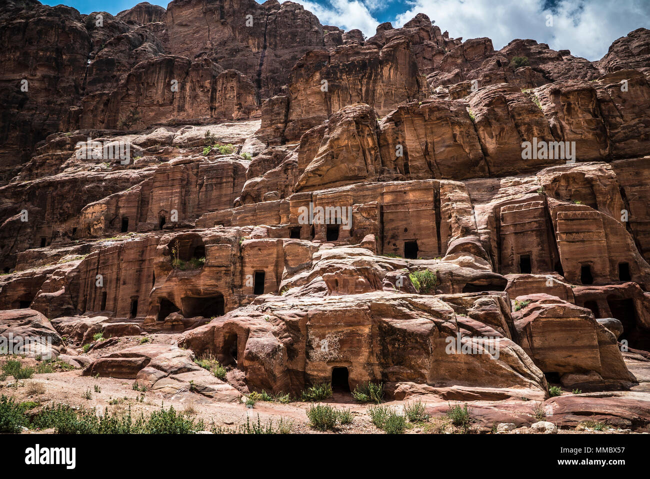 Petra Jordan Mountains view Stock Photo - Alamy