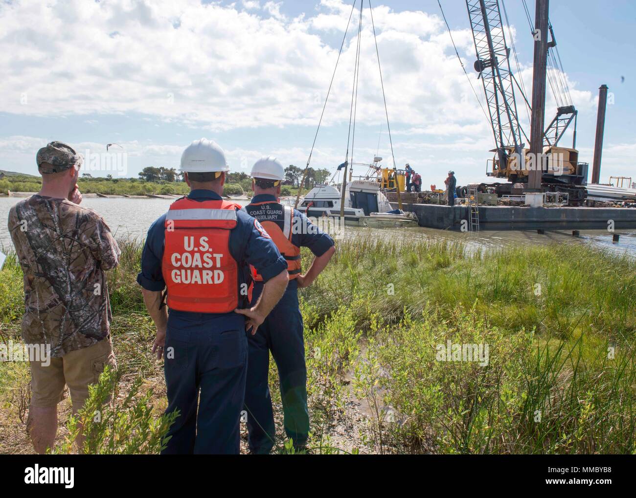 From left, vessel owner David Rappelet, Petty Officer 1st Class Dave ...