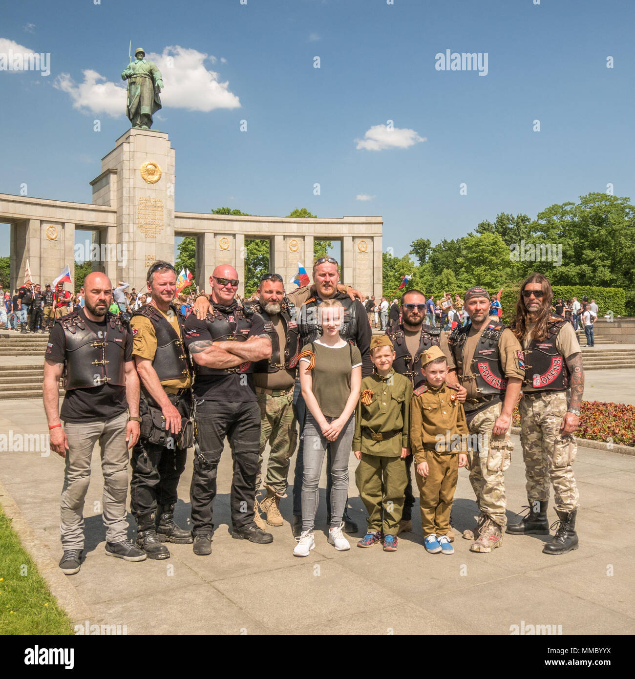 Soviet War Memorial in the Tiergarten, Berlin, Germany Stock Photo