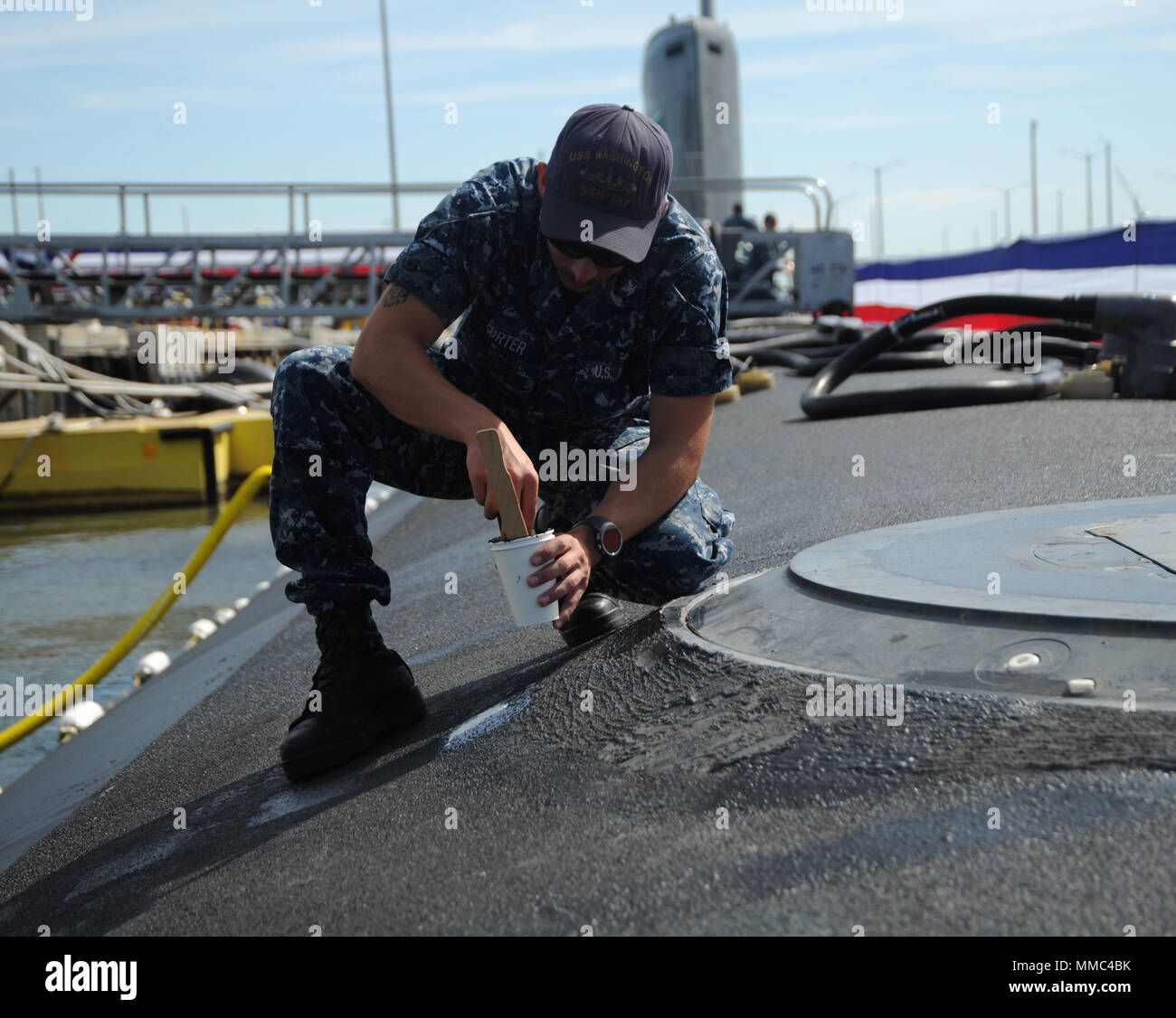 NORFOLK (Oct. 6, 2017) Sonar Technician (Submarine) Third Class James