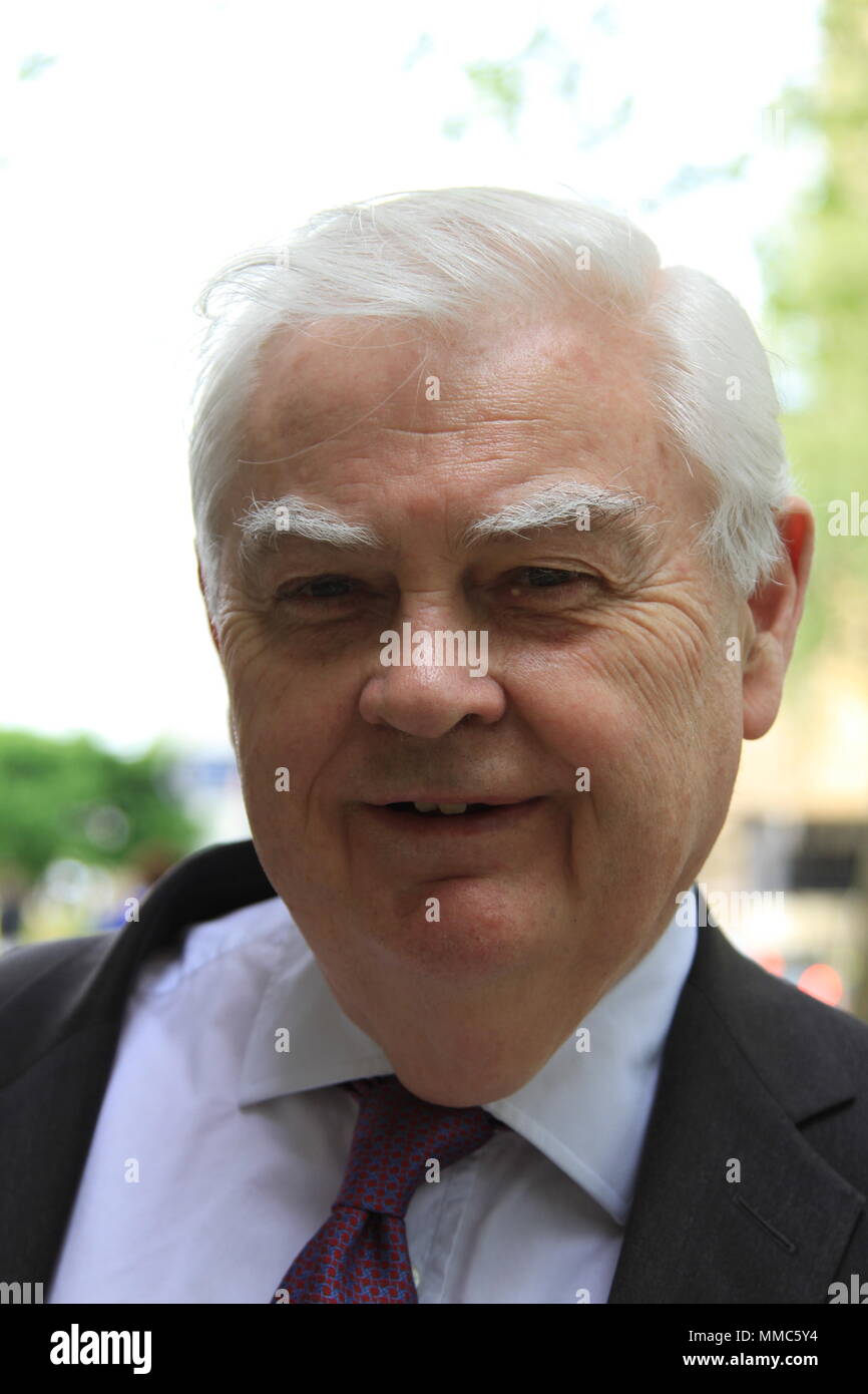 Norman Lamont Lord of Lerwick photographed in Westminster 9th May 2018. British politicians. MPS. Stock Photo