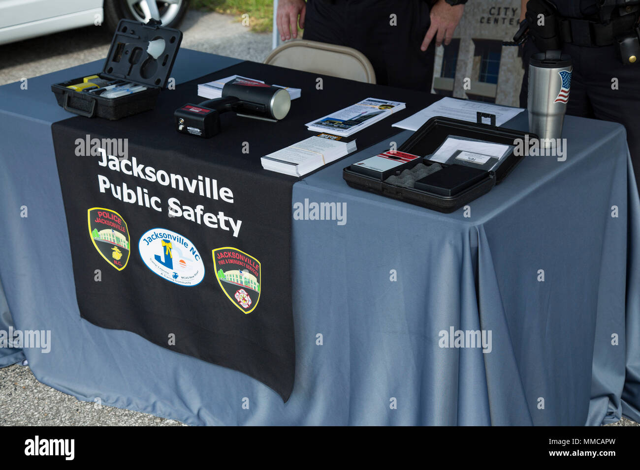 The Jacksonville Public Safety stand run by the Jacksonville Police