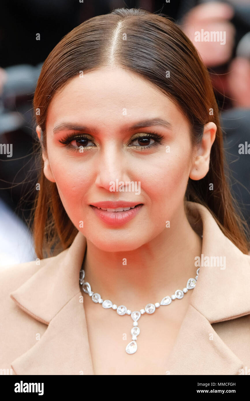 Cannes, France. 10th May, 2018. Huma Qureshi at the Sorry Angel Red Carpet Event on Thursday 10 May 2018 as part of the 71st International Cannes Film Festival held at Palais des Festivals, Cannes. The French title of the film is Plaire, aimer et courir vite . Pictured: Huma Qureshi. Picture by Credit: Julie Edwards/Alamy Live News Stock Photo