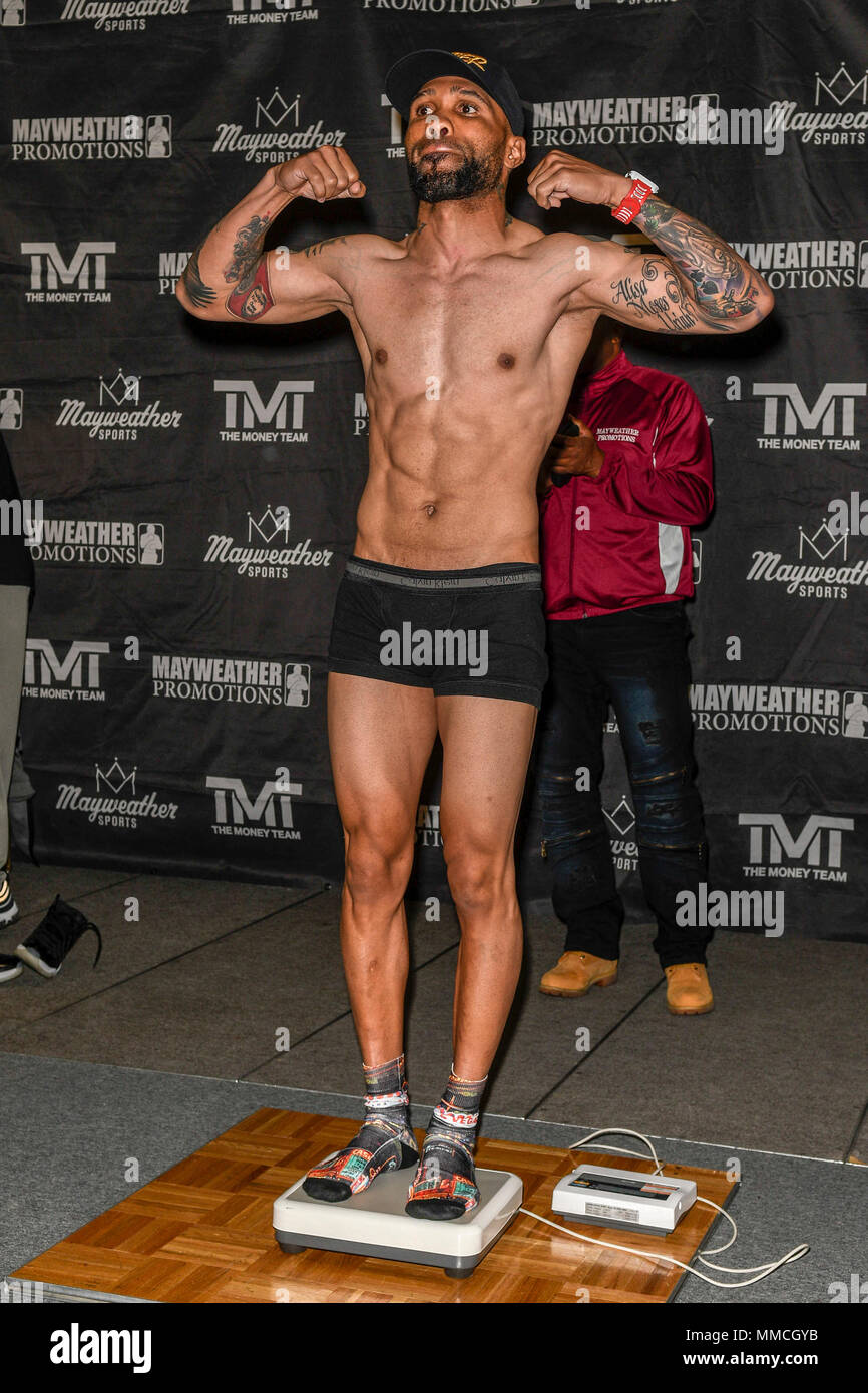 Las Vegas, NV, USA. 10th May, 2018. Ishe Smith Premier Boxing Champions Weigh In at Sam's Town