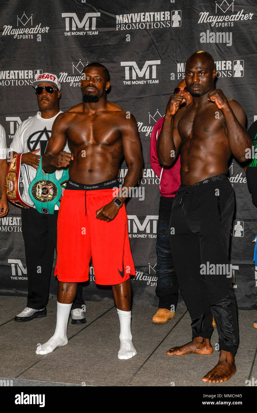 Lateef Kayode Las Vegas, NV, USA. 10th May, 2018. Andrew Tabiti and Lateef Kayode ...